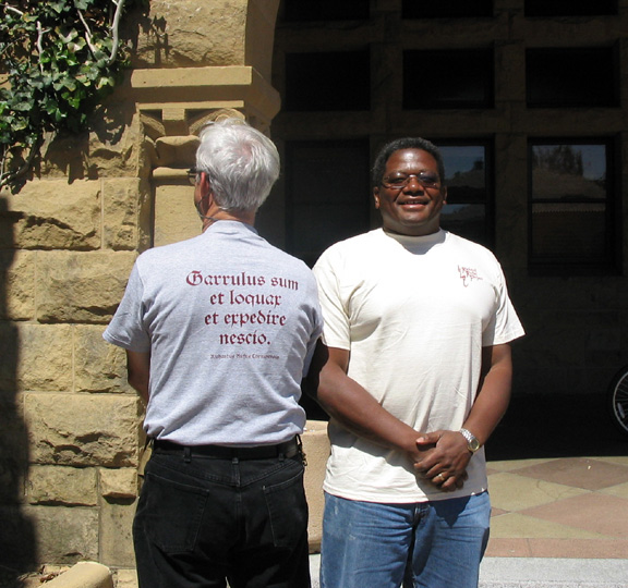 The Richard Rufus Project shirt: 'Garrulus sum et loquax et expedire nescio.'